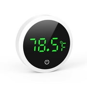 Aquarium Thermometer, Wireless Digital Fish Tank Thermometer ±0.18°F High Precision LED Display Aquarium Thermometer for Fish Axolotl Turtle Aquatic Pet Plants Glass Containers