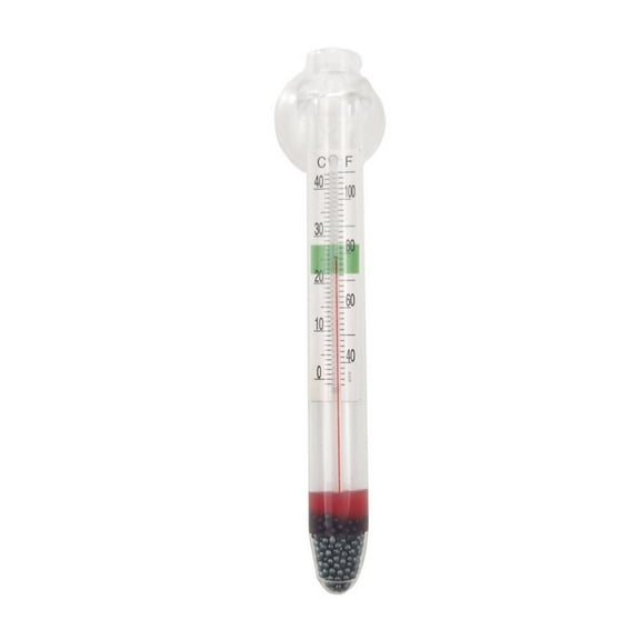 Aquarium Thermometer with Suction Cup Accurate Floating Water Temperature Monitor for Fish and Turtle Tanks