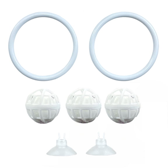 Aquarium Toy For Bettas Fish Training Rings Suction Cup And Nitrifying Toy For Tanks