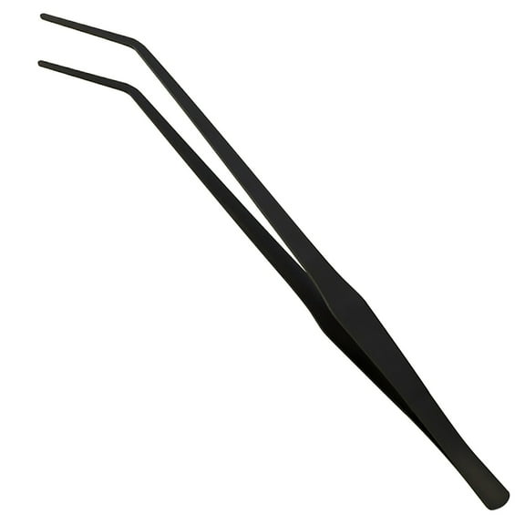 Aquarium Tweezers Extra Long 15 inches, Stainless Steel Curved Tweezers 38cm Extra Long Tweezers for Fish Tank Plant Aquascape Tools, Feeding Tongs (15 inches)