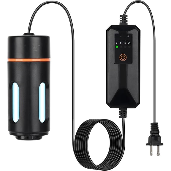 Aquarium U-V Light with Timer, 360? Protective Shield Clean Light for  Water and Algae Clean, Mini Algae Control Lamp for Freshwater and Saltwater Tank ( for 5-25 Gallon)