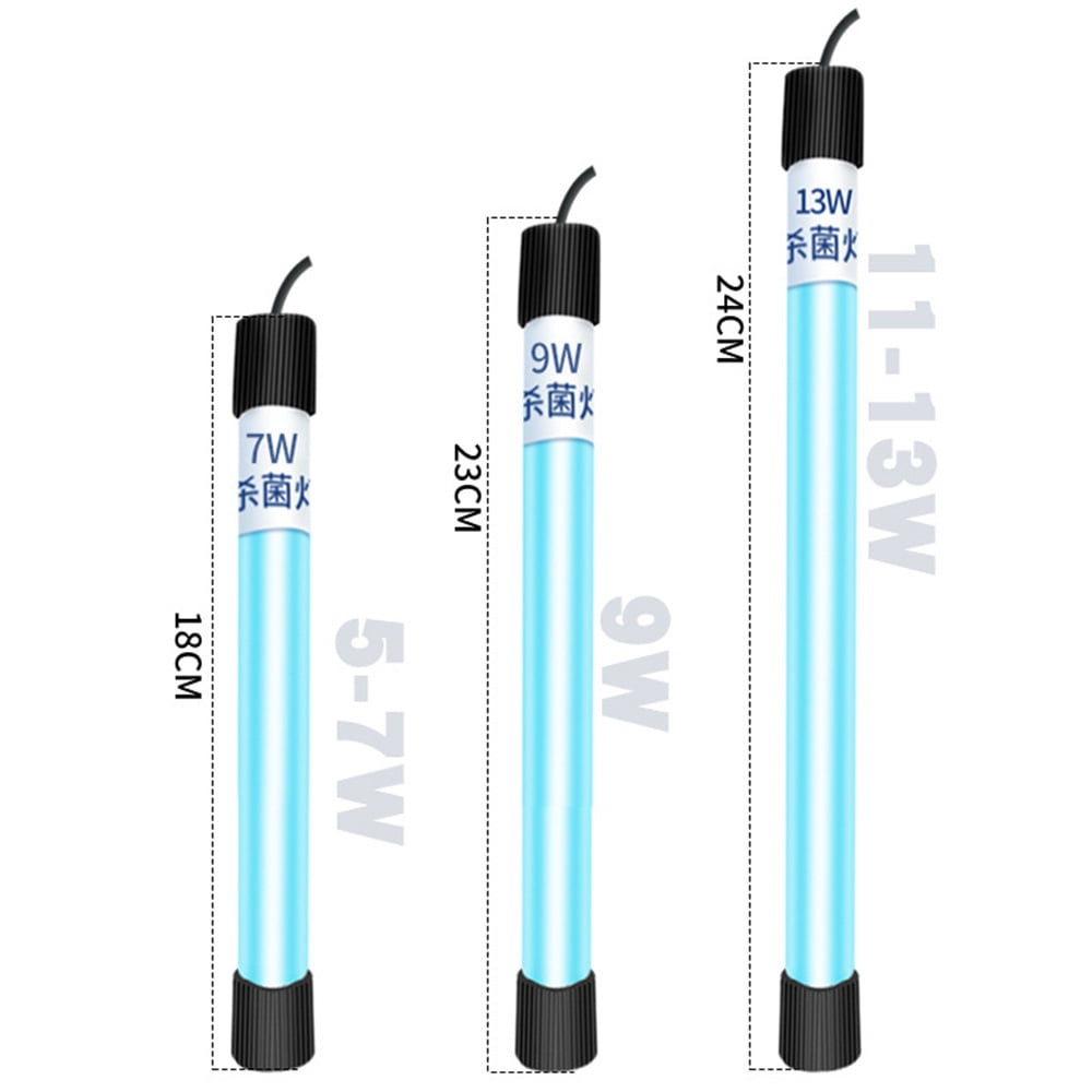 Aquarium UV Sterilizer Light Submersible Water Clean Lamp for Pond Fish