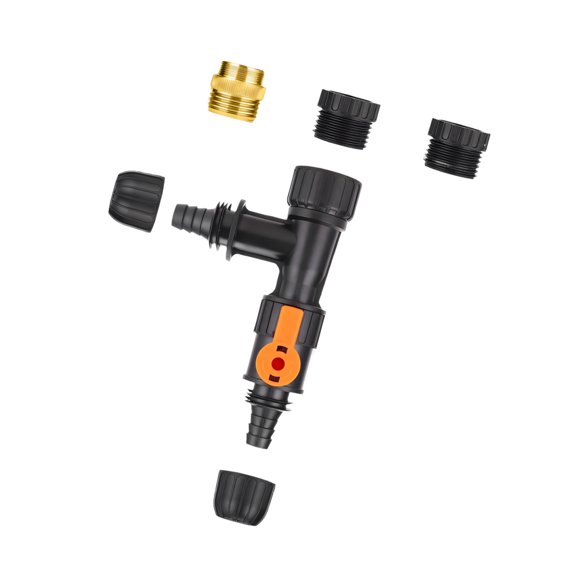Aquarium Water Change Tool for Manual Aquarium Care, Faucet-Connected Non-Electric Changer, 5.3 In Main Body For Routine Use
