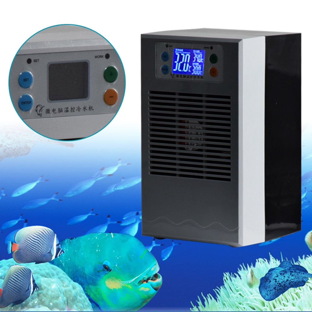 BUGUUYO Aquarium Cooling Fan - Shrimp Tank Cooler, Fish Tank Chiller With Round Edges, US Plug (Black, 13x9x7cm)