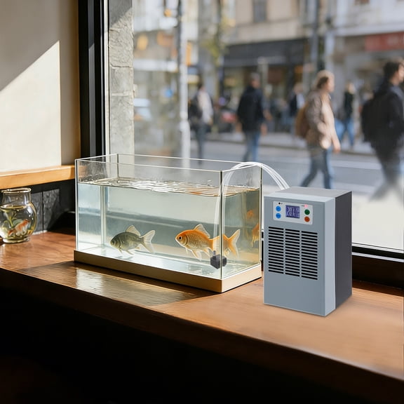 Aquarium Water Chiller 100W with Digital Control & Pump, Compact 30L Cooling Capacity for Freshwater & Saltwater Tanks  Low Noise 35dB