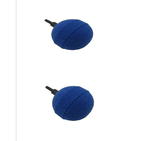 Aquarium or Water Garden Pond Airstone 2"/ 50mm Ball - Twin Pack, Ball Type Air Stone Diffuser for Water Garden Koi Fish Ponds or Aquariums, Saltwater/Reef/Marine Aquariums and hydroponic use