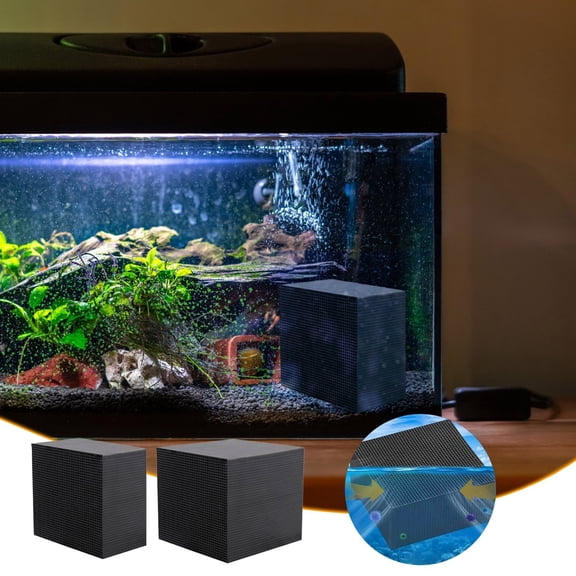 Aquarium Water Purifier Cubes, Activated Carbon Strong Filtration Absorption, Clear Odor Free Tank Cleaner, Eco Fish Tank Filter Media for Betta Shrimp Small Fish