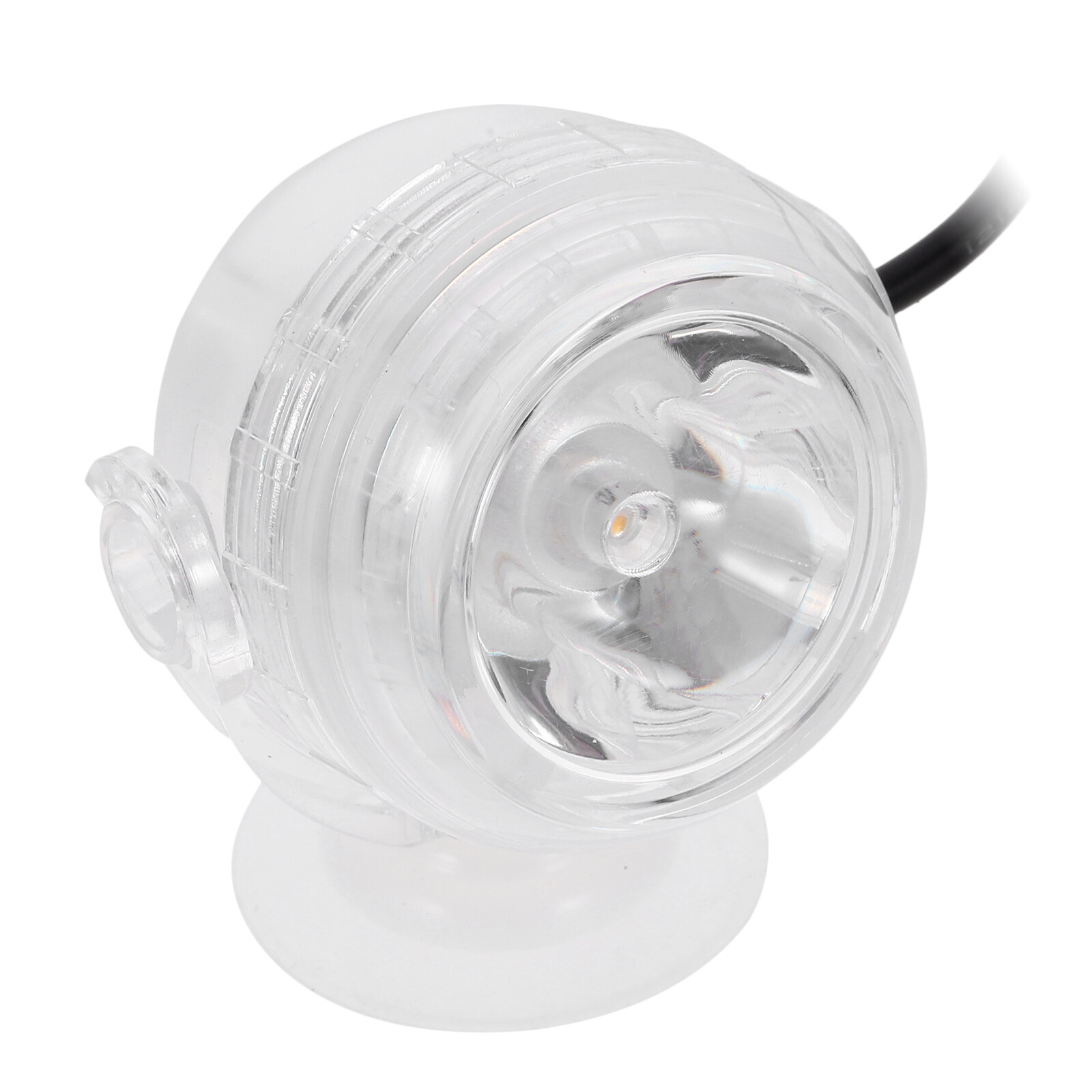 Aquarium Waterproof LED Spotlight Submersible Light Convex Lens Suction
