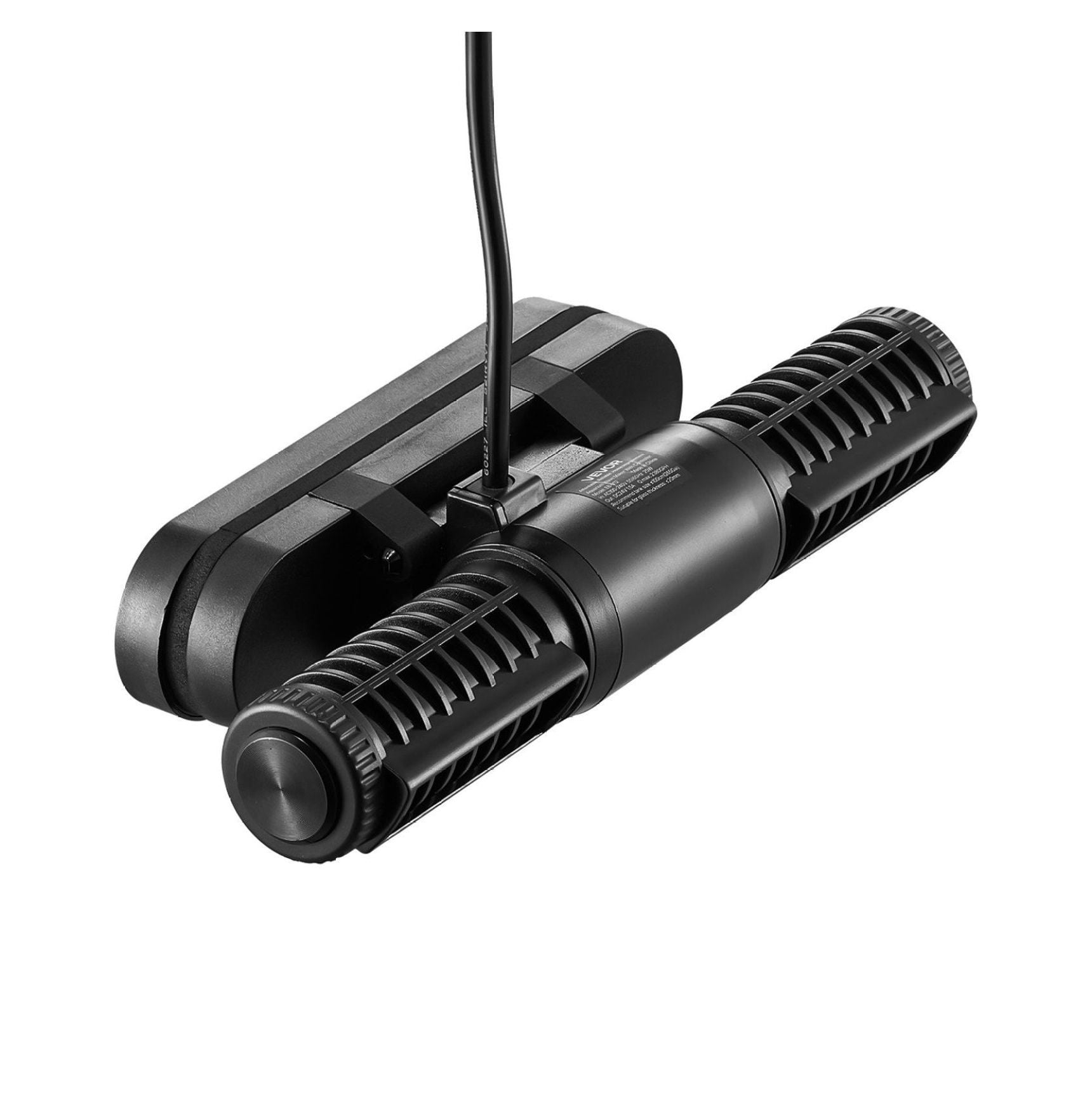 Aquarium Wave Maker 25W 2380 GPH with Controller, Adjustable Cross Flow Pump for Saltwater & Freshwater Tanks, 4 Modes, Quiet Operation, 360° Rotation