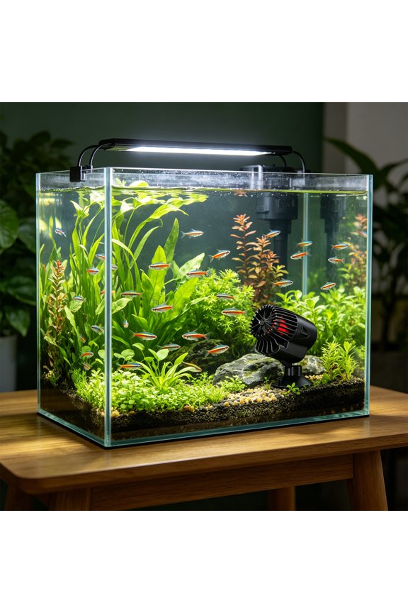 Aquarium Wave Maker Pump For Fish Tank, Submersible Circulation Power Head With Low Noise Water Flow Pump Natural Wave Simulation For Freshwater Saltwater Coral Reef Aquarium Aquascaping