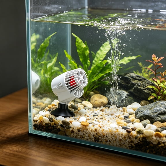 Aquarium Wavemaker, Submersible Circulation Pump, Round Wave Aquarium Wave Maker for Fish Tank