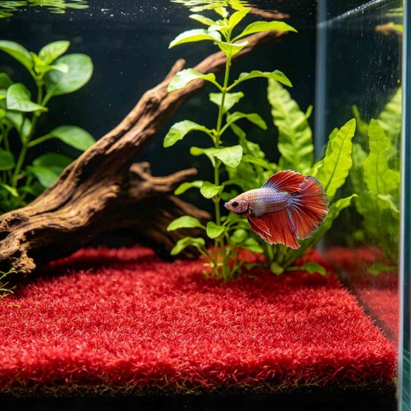 Aquarium Grass Mat Substrate For Aquatic Plants Artificial Green Grass Decor For Fish Tank And Turtle Tank 60cm Plastic Multicolor