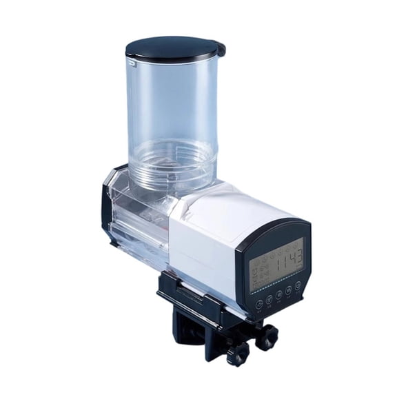 Aquariums Automatic Feeders Capacity 6 Feeding Programs Easy Installation for Aquariums Large Capacity