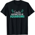 thumbnail image 1 of Aquariums Easily Distracted - Fish Tank Gift Fish Lover Gift T-Shirt, 1 of 4