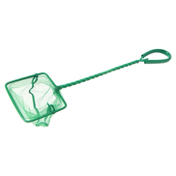 Aquariums Fish Net Fine Netting Skimmer Small Green Catching Net Comfortable Handle