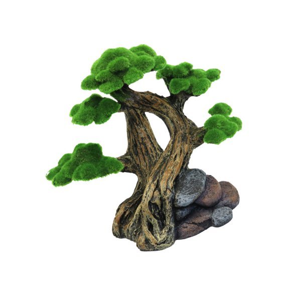 Aquariums Tree Decoration Realistic Resin Moss Tree Landscape Accessory Enhances Safe and Natural Look Water Environment