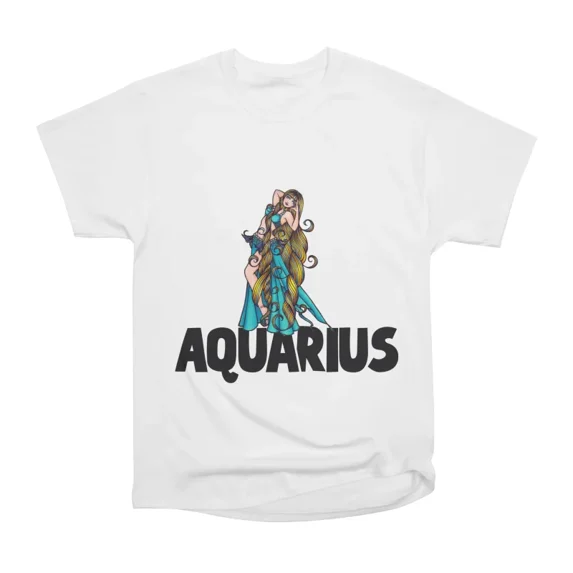Aquarius Belly Dancer T-Shirt Tee Gift For Him Merch For Her Apparel ...