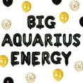 thumbnail image 1 of Aquarius Birthday Decorations, Zodiac Party Decorations Black and Gold with Big Aquarius Energy Balloon Banner, Confetti Balloons for Constellation Zodiac 18th 20th 25th Birthday Party Supplies, 1 of 5