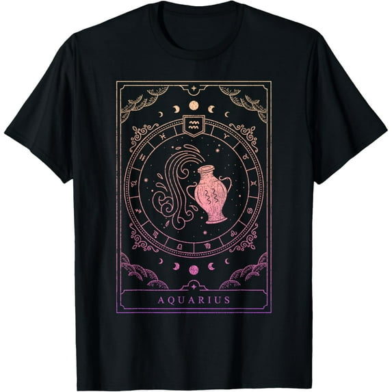 Aquarius Birthday Women Girl Zodiac Sign Aquarius T-Shirt