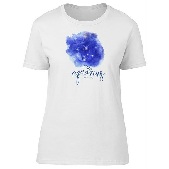 Aquarius Constellation T-Shirt Women -Image by Shutterstock, Female Medium