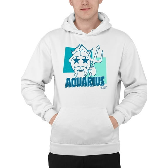 Aquarius Emoji Vibes - Trident Design Men's Hoodie