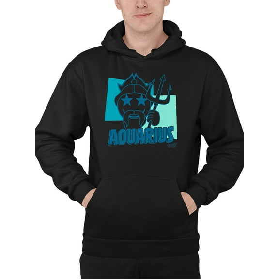 Aquarius Emoji Vibes - Trident Design Men's Hoodie
