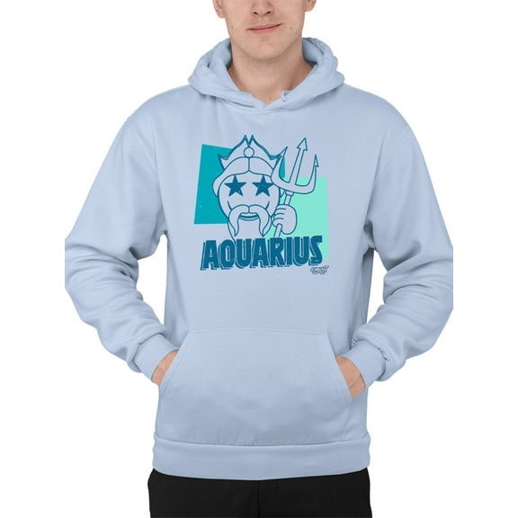 Aquarius Emoji Vibes - Trident Design Men's Hoodie
