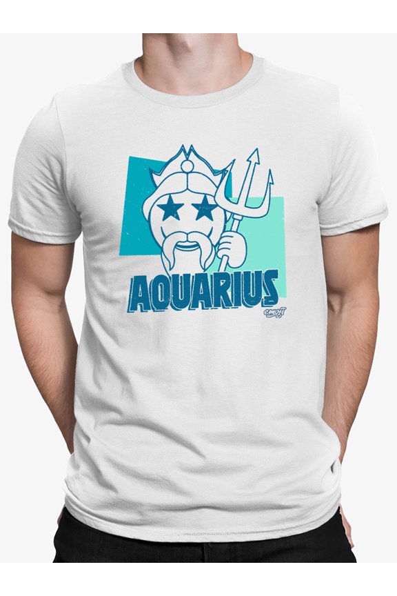 Aquarius Emoji Vibes - Trident Design Men's T-shirt