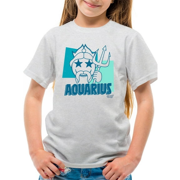 Aquarius Emoji Vibes - Trident Design Youth's T-shirt