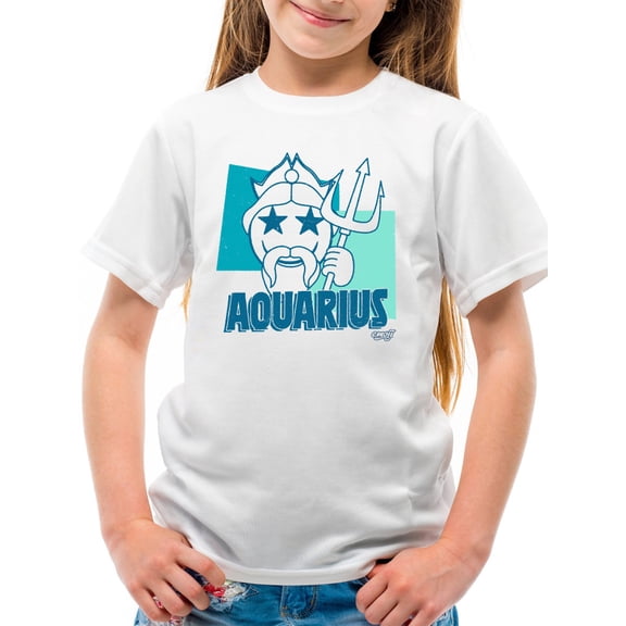 Aquarius Emoji Vibes - Trident Design Youth's T-shirt