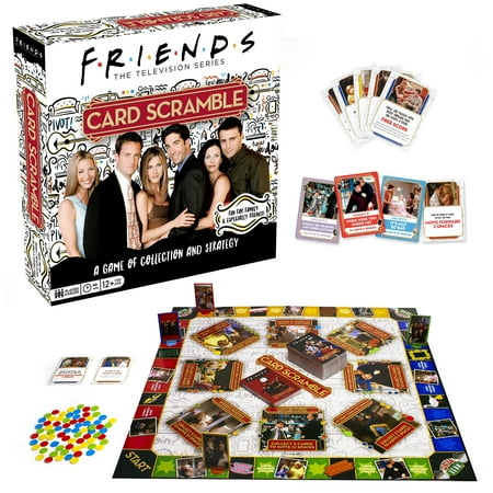 Aquarius Friends Card Scramble Board Game