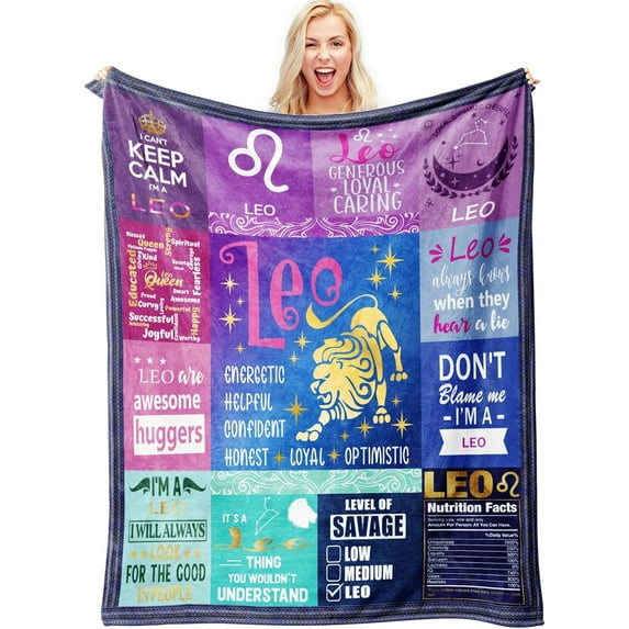Aquarius Gifts Blanket, Aquarius Gifts for Women, Aquarius Zodiac Gifts, Gifts for Aquarius Women, Aquarius Birthday Gifts, Astrology Gifts for Women, Zodiac Gifts 50"x60"