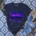 thumbnail image 1 of Aquarius Graffiti Zodiac T-Shirt, Street Style Astrology Horoscope Tee, 1 of 8