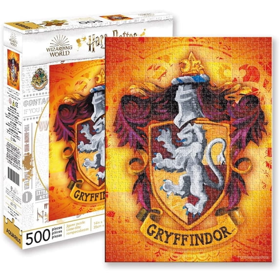 Aquarius Harry Potter Gryffindor Logo 500-Piece Jigsaw Puzzle