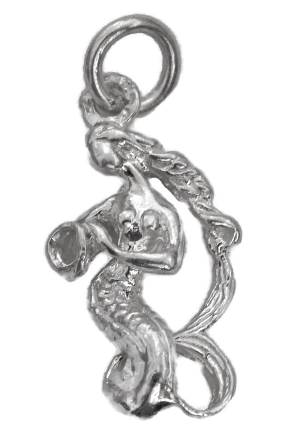 Aquarius Horoscope Zodiac Sign Unisex Pendant .925 Sterling Silver!!