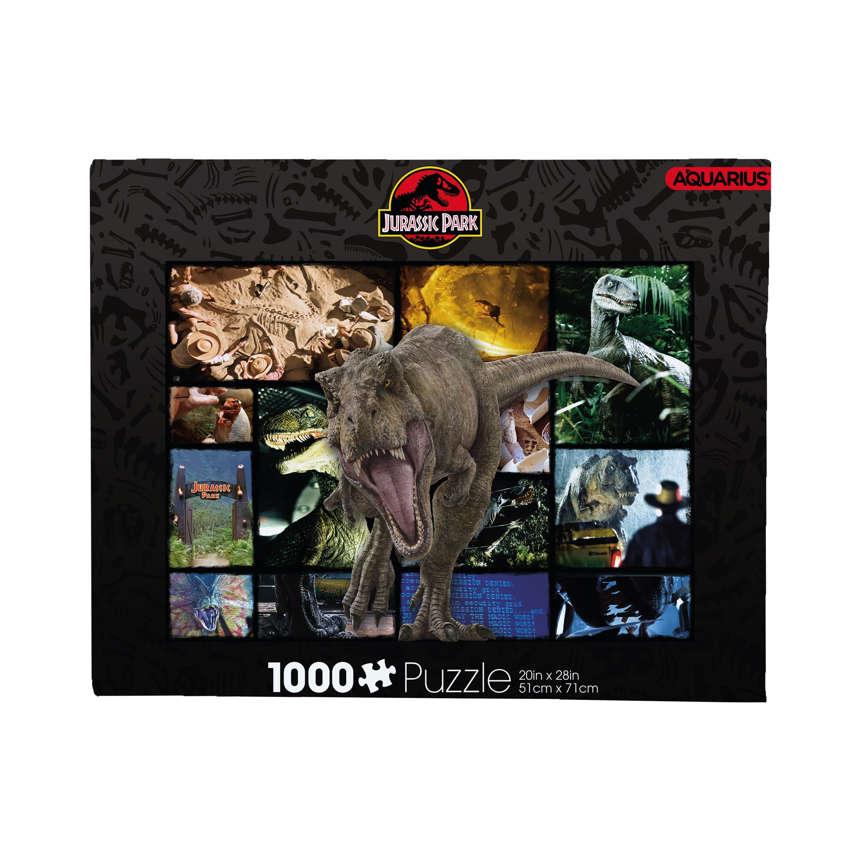 Aquarius Jurassic Park Collage 1000 Piece Jigsaw Puzzle