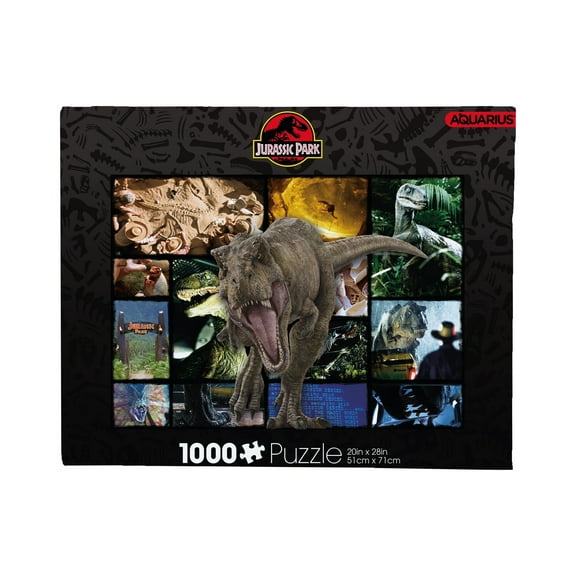 Aquarius Jurassic Park Collage 1000 Piece Jigsaw Puzzle