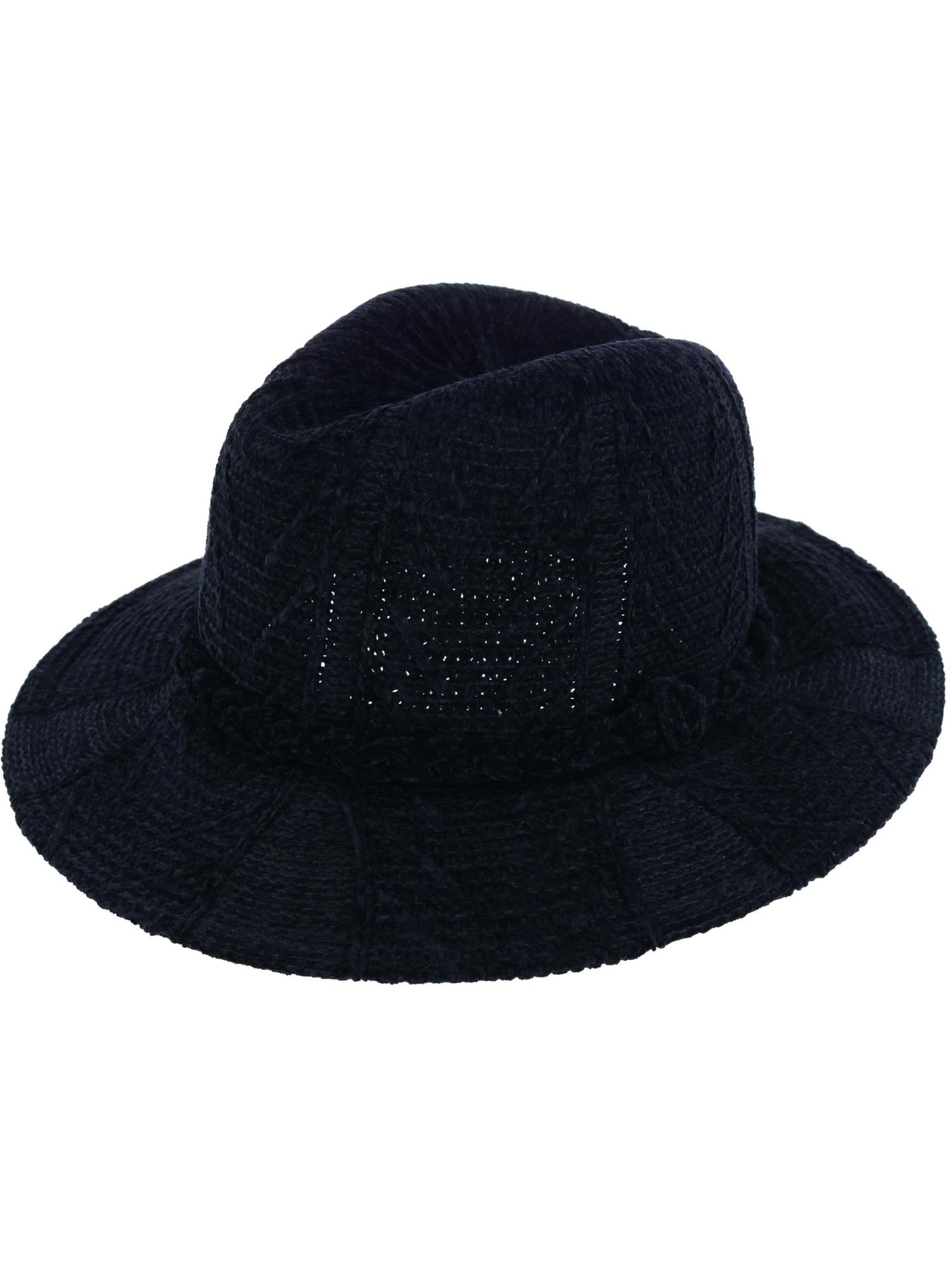 Green Chenille Pattern Fedora Hat with Braided Band Fido | Olive Green Wool Fedora Hat With Band | In stock  main image 2