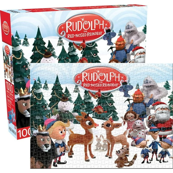 Aquarius Rudolph the Red Nosed Reindeer Cast 1000 Pc Puzzle