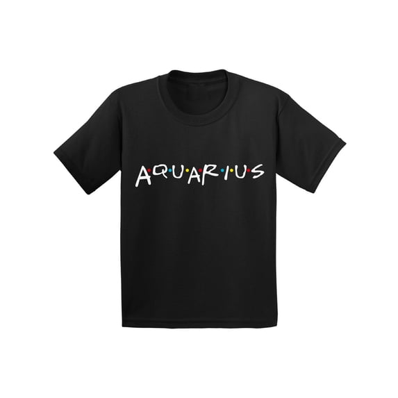 Aquarius Shirt for Girls Boys - Toddler Zodiac Sign - Birthday Gifts 2T 3T 4T 5T 6T