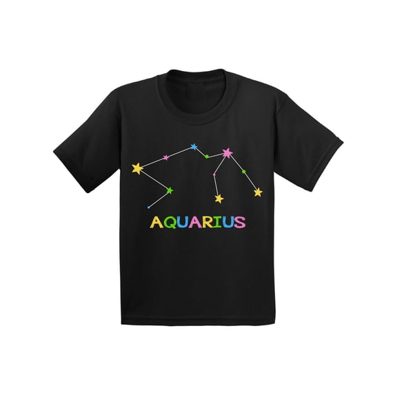 Aquarius Shirt for Girls Boys - Toddler Zodiac Sign - Birthday Gifts 2T 3T 4T 5T 6T