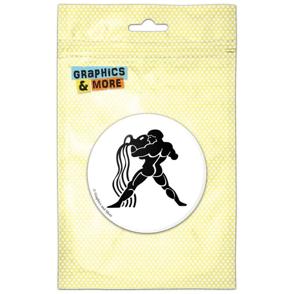 Aquarius The Water-Bearer Zodiac Horoscope Refrigerator Button Magnet