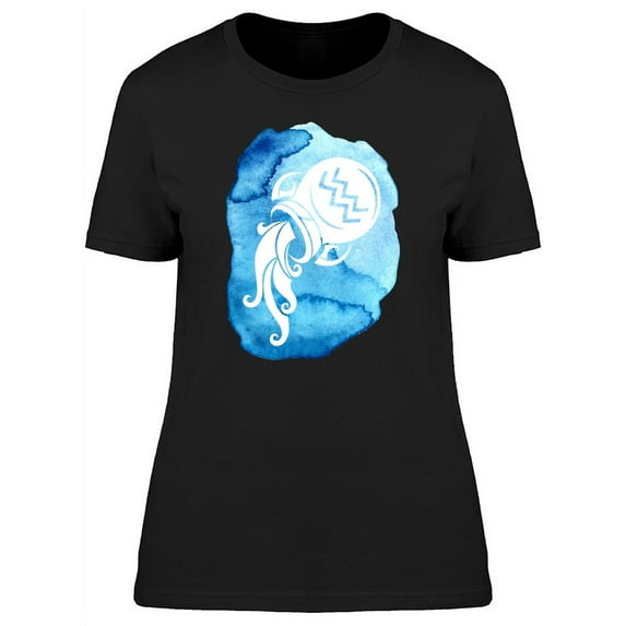 Aquarius Zodiac Aqua Tee Women's -Image by Shutterstock