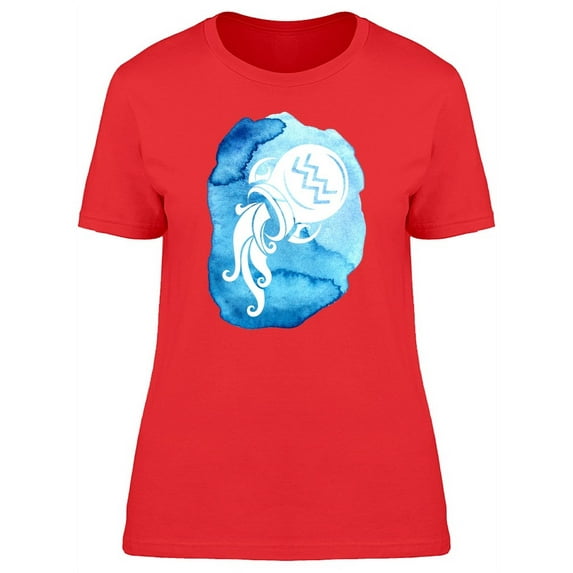 Aquarius Zodiac Aqua Tee Women's -Image by Shutterstock