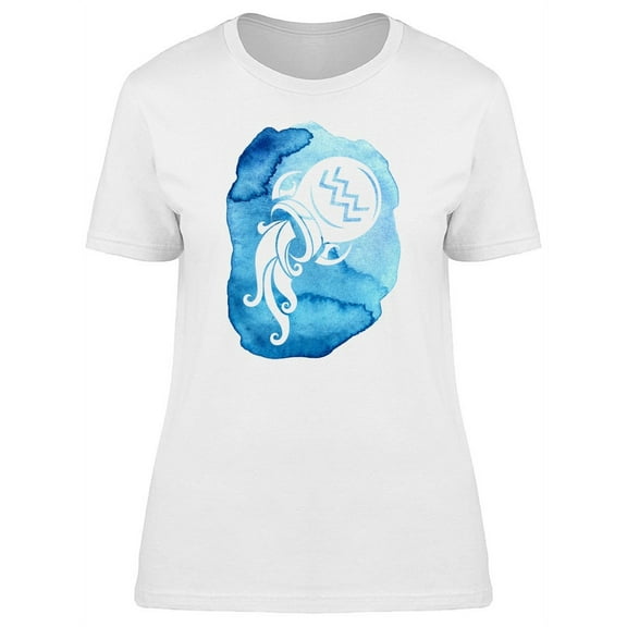 Aquarius Zodiac Aqua Tee Women's -Image by Shutterstock