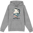thumbnail image 1 of Aquarius Zodiac Pitcher With Water Adult Heather Gray Long Sleeve Hoodie-Medium, 1 of 3