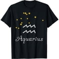 thumbnail image 1 of Aquarius Zodiac Sign, Constellation, Astrology Aquarius T-Shirt, 1 of 3