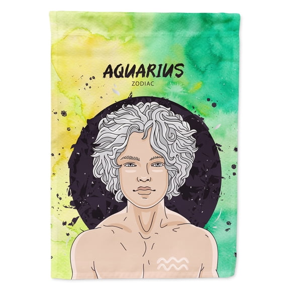 Aquarius Zodiac Sign Garden Flag