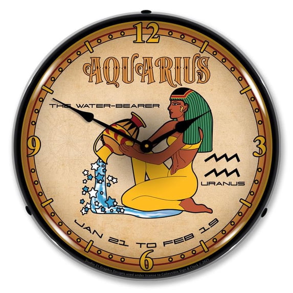 Aquarius LED Clock