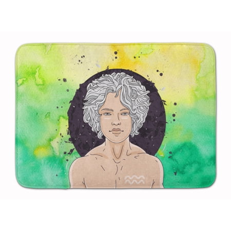 Aquarius Zodiac Sign Machine Washable Memory Foam Mat
